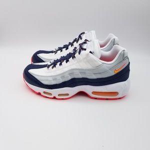 Nike Women's Air Max 95 Midnight Navy/Orange Snkrs